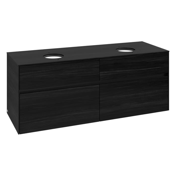 Villeroy & Boch Collaro Waschtischunterschrank 140 x 54,8 cm , mit LED-Beleuchtung, mit 4 Auszügen