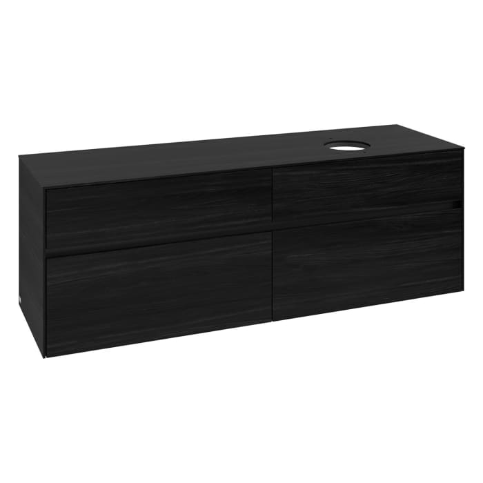 Villeroy & Boch Collaro Waschtischunterschrank 160 x 54,8 cm , mit LED-Beleuchtung, mit 4 Auszügen