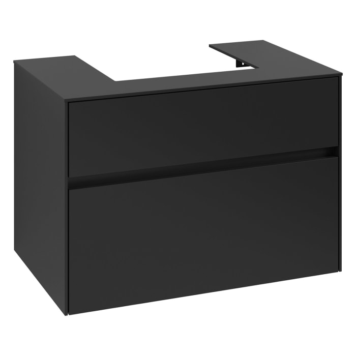 Villeroy & Boch Collaro Waschtischunterschrank 80 x 54,8 cm mit 2 Auszügen, für WT mittig