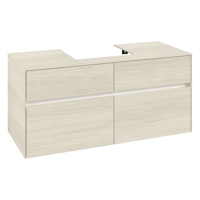 Villeroy & Boch Collaro Waschtischunterschrank 120 x 54,8 cm , mit LED-Beleuchtung, mit 4 Auszügen