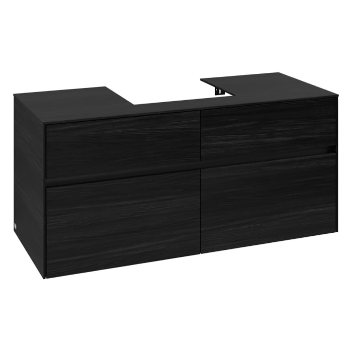 Villeroy & Boch Collaro Waschtischunterschrank 120 x 54,8 cm , mit LED-Beleuchtung, mit 4 Auszügen