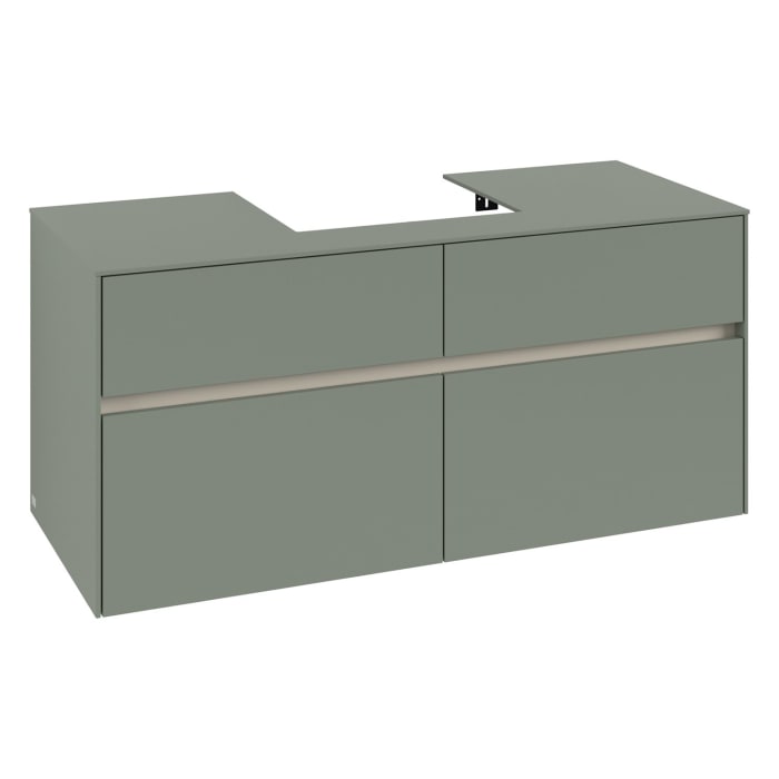 Villeroy & Boch Collaro Waschtischunterschrank 120 x 54,8 cm , mit LED-Beleuchtung, mit 4 Auszügen