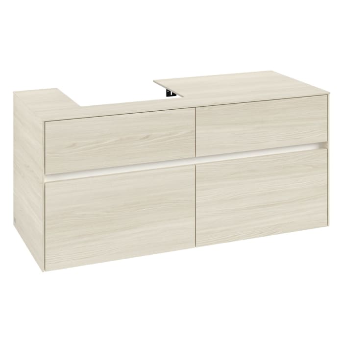 Villeroy & Boch Collaro Waschtischunterschrank 120 x 54,8 cm , mit LED-Beleuchtung, mit 4 Auszügen
