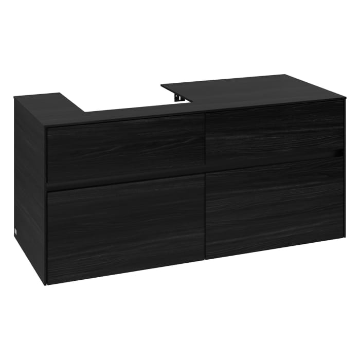 Villeroy & Boch Collaro Waschtischunterschrank 120 x 54,8 cm , mit LED-Beleuchtung, mit 4 Auszügen
