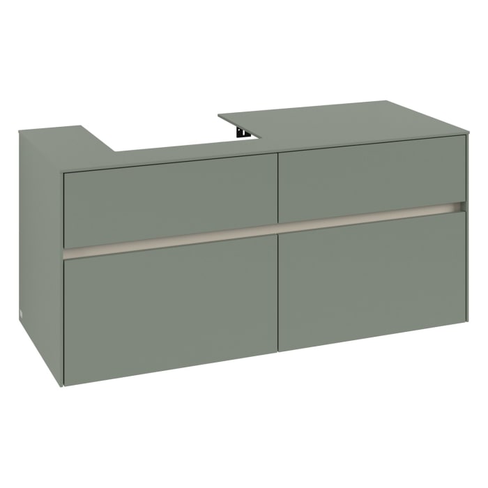 Villeroy & Boch Collaro Waschtischunterschrank 120 x 54,8 cm , mit LED-Beleuchtung, mit 4 Auszügen