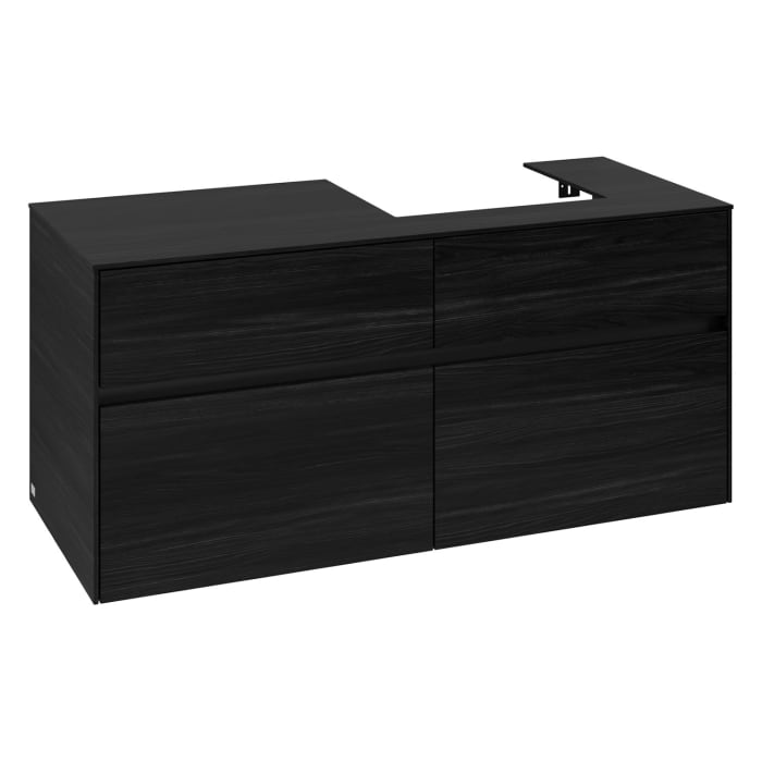 Villeroy & Boch Collaro Waschtischunterschrank 120 x 54,8 cm , mit LED-Beleuchtung, mit 4 Auszügen