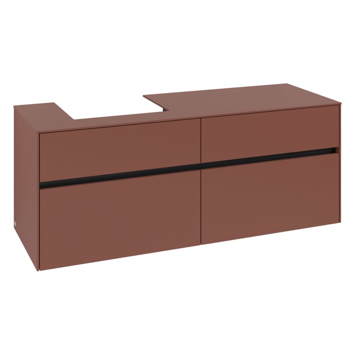 Villeroy & Boch Collaro Waschtischunterschrank 140 x 54,8 cm , mit 4 Auszügen