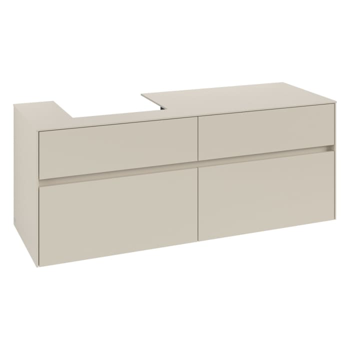 Villeroy & Boch Collaro Waschtischunterschrank 140 x 54,8 cm , mit 4 Auszügen