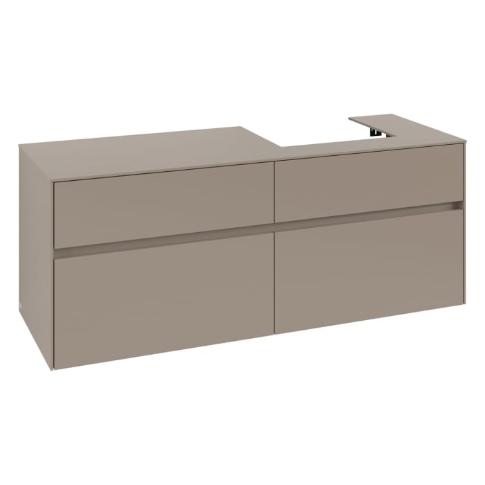 Villeroy & Boch Collaro Waschtischunterschrank 140 x 54,8 cm , mit 4 Auszügen