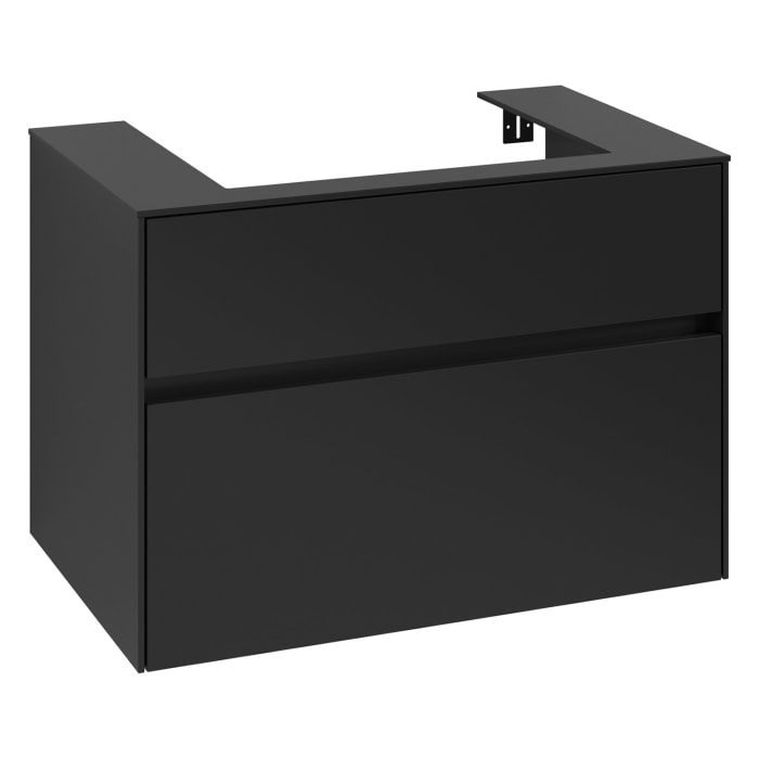 Villeroy & Boch Collaro Waschtischunterschrank 80 x 54,8 cm , mit LED-Beleuchtung, mit 2 Auszügen