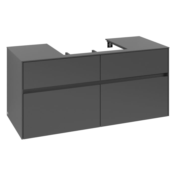 Villeroy & Boch Collaro Waschtischunterschrank 120 x 54,8 cm , mit LED-Beleuchtung, mit 4 Auszügen