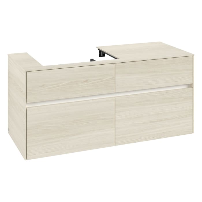 Villeroy & Boch Collaro Waschtischunterschrank 120 x 54,8 cm , mit LED-Beleuchtung, mit 4 Auszügen