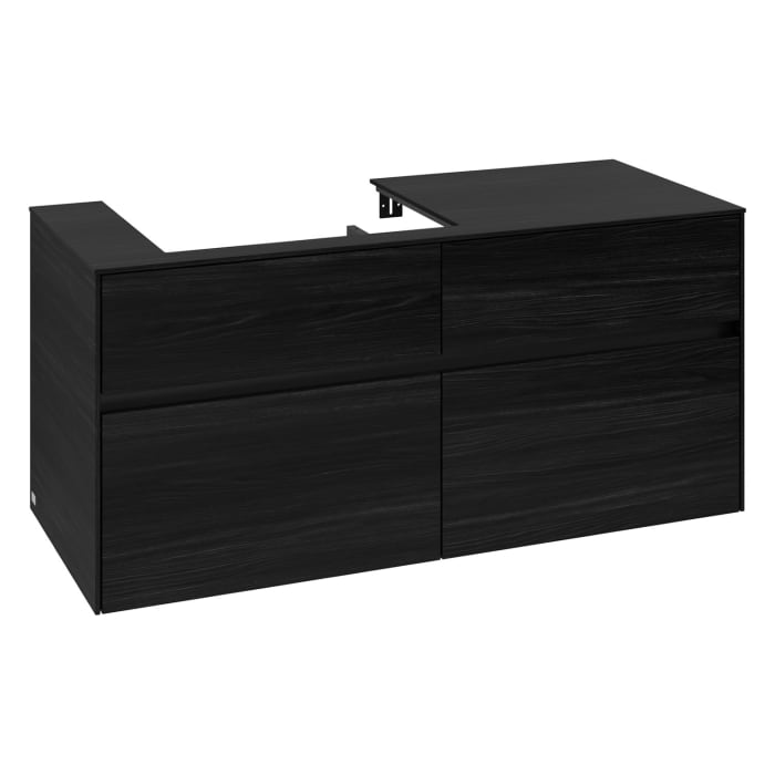 Villeroy & Boch Collaro Waschtischunterschrank 120 x 54,8 cm , mit LED-Beleuchtung, mit 4 Auszügen
