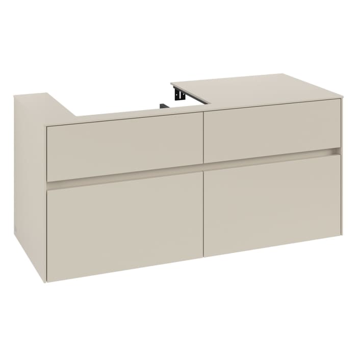 Villeroy & Boch Collaro Waschtischunterschrank 120 x 54,8 cm , mit LED-Beleuchtung, mit 4 Auszügen