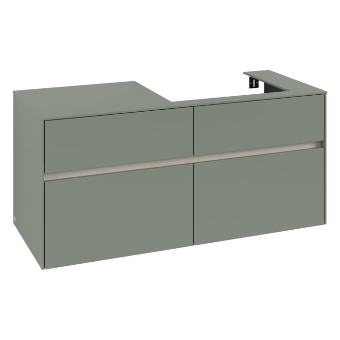 Villeroy & Boch Collaro Waschtischunterschrank 120 x 54,8 cm , mit LED-Beleuchtung, mit 4 Auszügen