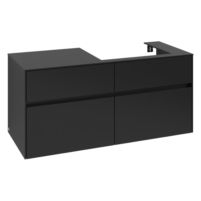 Villeroy & Boch Collaro Waschtischunterschrank 120 x 54,8 cm , mit LED-Beleuchtung, mit 4 Auszügen