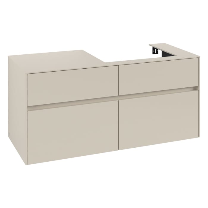 Villeroy & Boch Collaro Waschtischunterschrank 120 x 54,8 cm , mit LED-Beleuchtung, mit 4 Auszügen