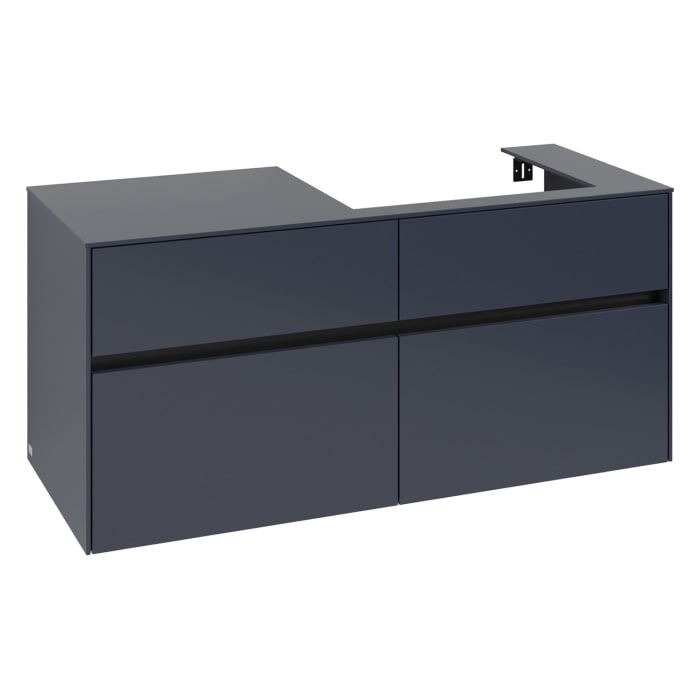 Villeroy & Boch Collaro Waschtischunterschrank 120 x 54,8 cm , mit LED-Beleuchtung, mit 4 Auszügen