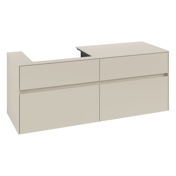 Villeroy & Boch Collaro Waschtischunterschrank 140 x 54,8 cm , mit 4 Auszügen