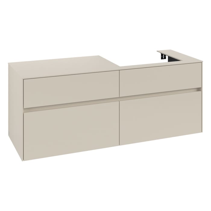 Villeroy & Boch Collaro Waschtischunterschrank 140 x 54,8 cm , mit 4 Auszügen