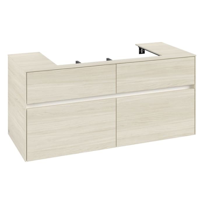 Villeroy & Boch Collaro Waschtischunterschrank 120 x 54,8 cm , mit LED-Beleuchtung, mit 4 Auszügen