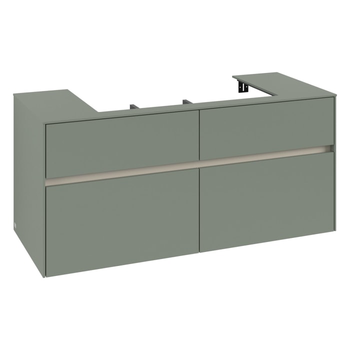 Villeroy & Boch Collaro Waschtischunterschrank 120 x 54,8 cm , mit LED-Beleuchtung, mit 4 Auszügen