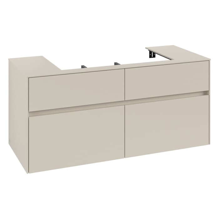 Villeroy & Boch Collaro Waschtischunterschrank 120 x 54,8 cm , mit LED-Beleuchtung, mit 4 Auszügen