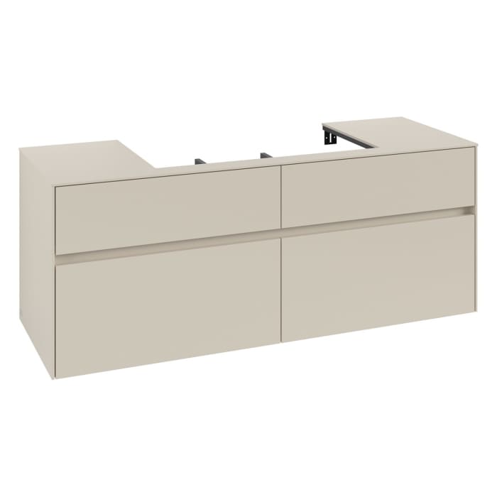 Villeroy & Boch Collaro Waschtischunterschrank 140 x 54,8 cm , mit 4 Auszügen
