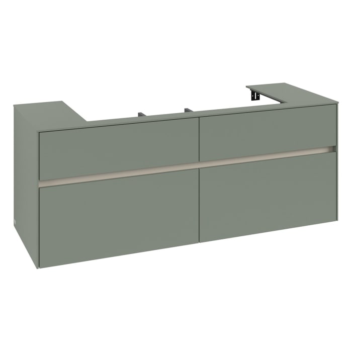 Villeroy & Boch Collaro Waschtischunterschrank 140 x 54,8 cm , mit LED-Beleuchtung, mit 4 Auszügen