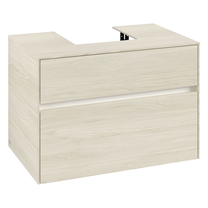 Villeroy & Boch Collaro Waschtischunterschrank 80 x 54,8 cm , mit LED-Beleuchtung, mit 2 Auszügen