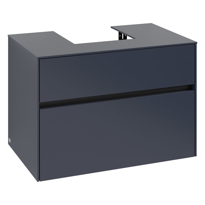 Villeroy & Boch Collaro Waschtischunterschrank 80 x 54,8 cm , mit LED-Beleuchtung, mit 2 Auszügen