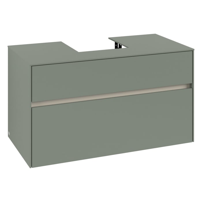 Villeroy & Boch Collaro Waschtischunterschrank 100 x 54,8 cm , mit LED-Beleuchtung, mit 2 Auszügen