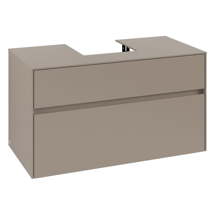 Villeroy & Boch Collaro Waschtischunterschrank 100 x 54,8 cm , mit LED-Beleuchtung, mit 2 Auszügen