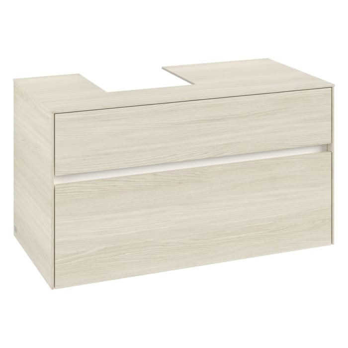 Villeroy & Boch Collaro Waschtischunterschrank 100 x 54,8 cm , mit LED-Beleuchtung, mit 2 Auszügen