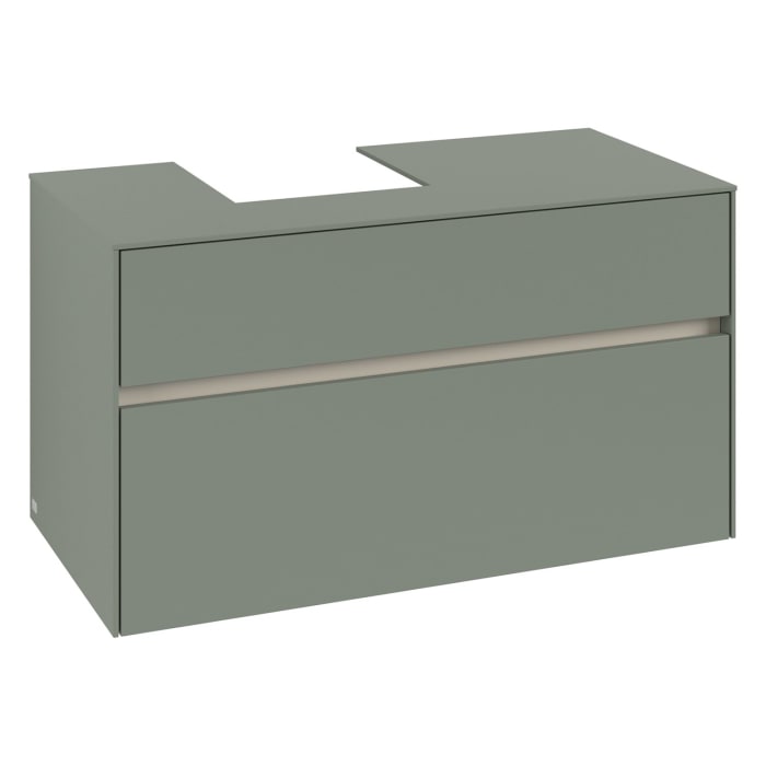 Villeroy & Boch Collaro Waschtischunterschrank 100 x 54,8 cm , mit LED-Beleuchtung, mit 2 Auszügen