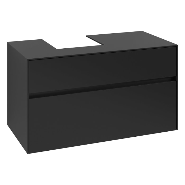 Villeroy & Boch Collaro Waschtischunterschrank 100 x 54,8 cm , mit LED-Beleuchtung, mit 2 Auszügen