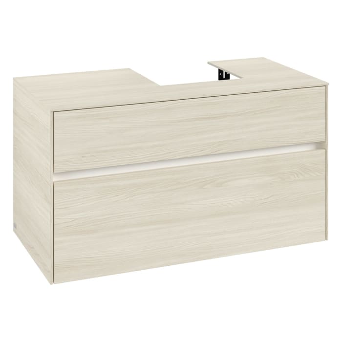 Villeroy & Boch Collaro Waschtischunterschrank 100 x 54,8 cm , mit LED-Beleuchtung, mit 2 Auszügen