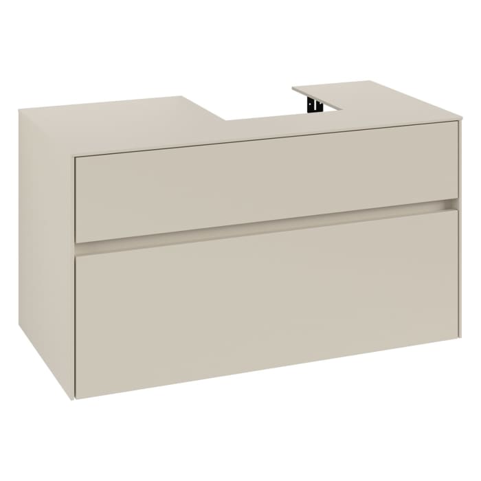 Villeroy & Boch Collaro Waschtischunterschrank 100 x 54,8 cm , mit LED-Beleuchtung, mit 2 Auszügen