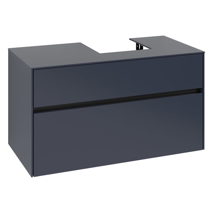 Villeroy & Boch Collaro Waschtischunterschrank 100 x 54,8 cm , mit LED-Beleuchtung, mit 2 Auszügen