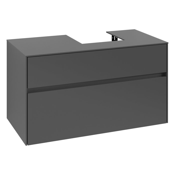 Villeroy & Boch Collaro Waschtischunterschrank 100 x 54,8 cm , mit LED-Beleuchtung, mit 2 Auszügen