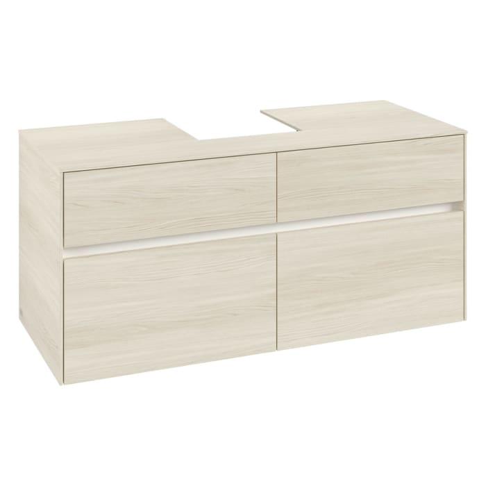 Villeroy & Boch Collaro Waschtischunterschrank 120 x 54,8 cm , mit LED-Beleuchtung, mit 4 Auszügen