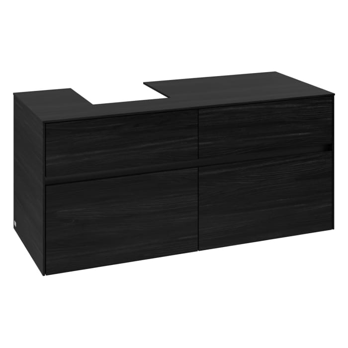 Villeroy & Boch Collaro Waschtischunterschrank 120 x 54,8 cm , mit LED-Beleuchtung, mit 4 Auszügen