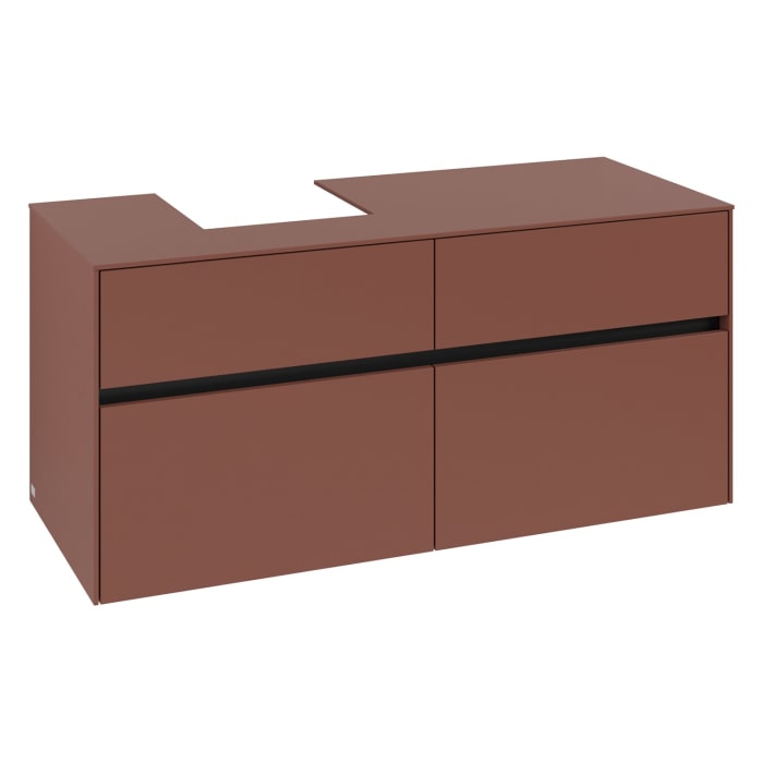 Villeroy & Boch Collaro Waschtischunterschrank 120 x 54,8 cm , mit LED-Beleuchtung, mit 4 Auszügen