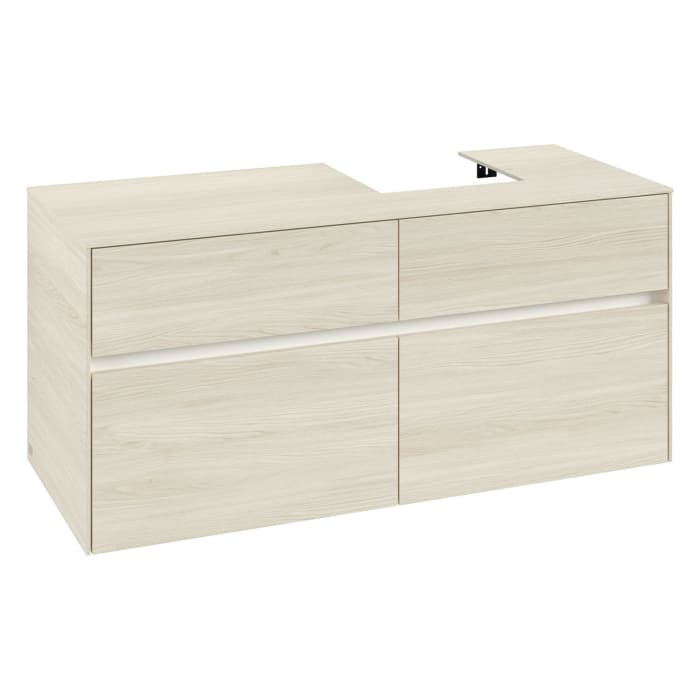Villeroy & Boch Collaro Waschtischunterschrank 120 x 54,8 cm , mit LED-Beleuchtung, mit 4 Auszügen