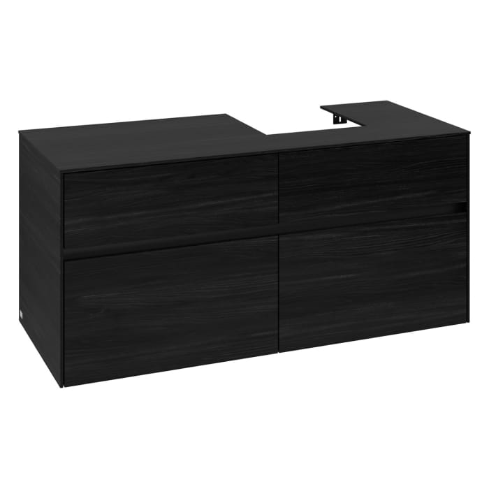Villeroy & Boch Collaro Waschtischunterschrank 120 x 54,8 cm , mit LED-Beleuchtung, mit 4 Auszügen