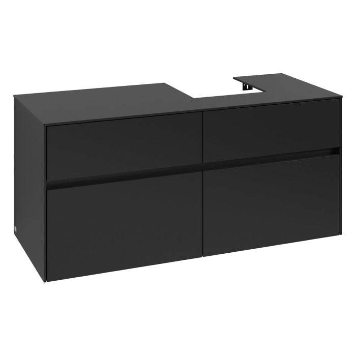 Villeroy & Boch Collaro Waschtischunterschrank 120 x 54,8 cm , mit LED-Beleuchtung, mit 4 Auszügen