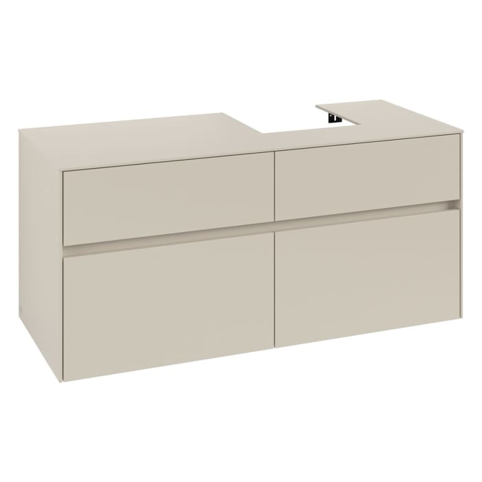 Villeroy & Boch Collaro Waschtischunterschrank 120 x 54,8 cm , mit LED-Beleuchtung, mit 4 Auszügen