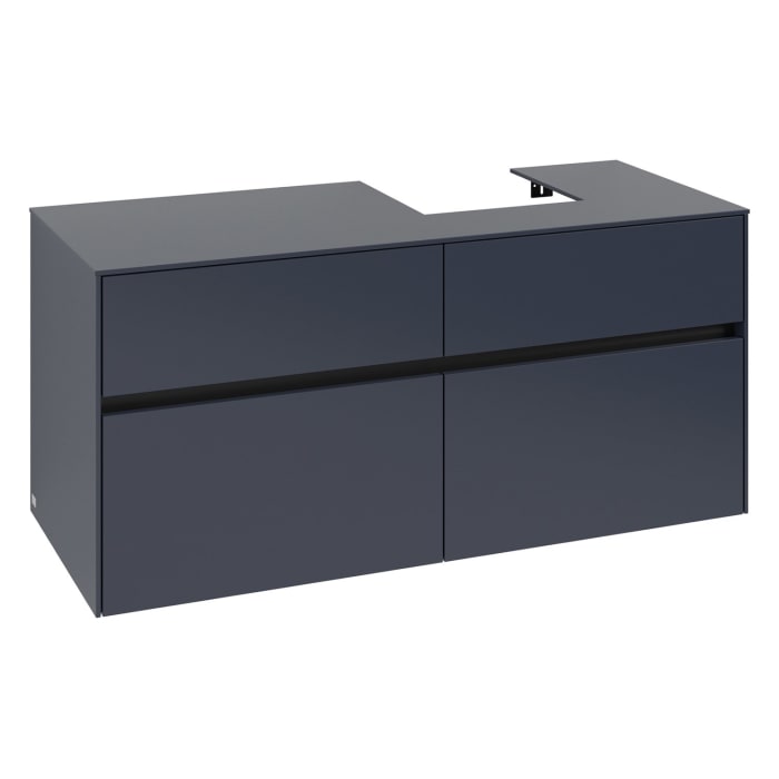 Villeroy & Boch Collaro Waschtischunterschrank 120 x 54,8 cm , mit LED-Beleuchtung, mit 4 Auszügen