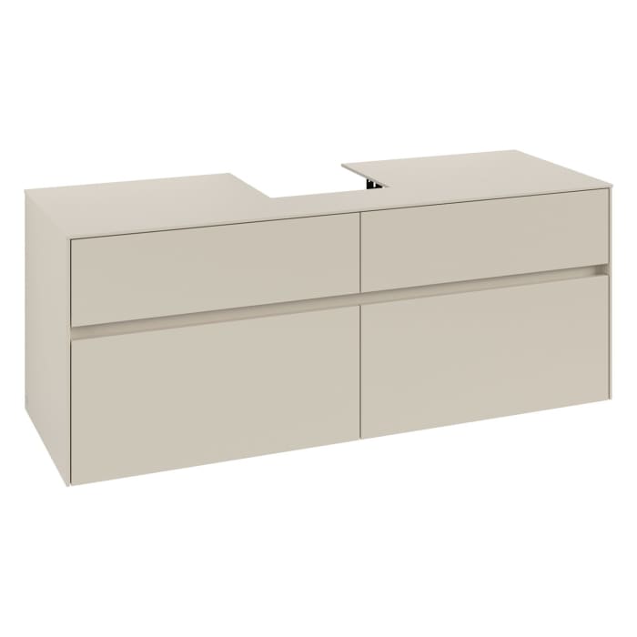 Villeroy & Boch Collaro Waschtischunterschrank 140 x 54,8 cm , mit 4 Auszügen