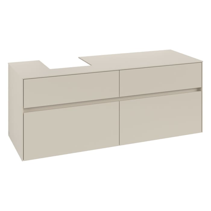 Villeroy & Boch Collaro Waschtischunterschrank 140 x 54,8 cm , mit 4 Auszügen